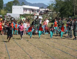 Warga Desa Eban Rayakan HUT ke-80 RI Bersama Prajurit Perbatasan