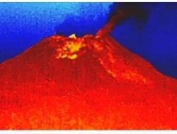Erupsi Gunung Lewotobi Laki-laki, Kolom Abu Setinggi 1 Km Membumbung ke Langit