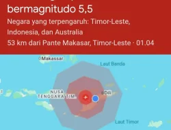 Bumi Timor Diguncang Gempah di Tengah Sunyi Malam