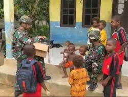 Di Yembun, TNI Menyemai Senyum: Ketika Bingkisan Menjadi Bahasa Cinta