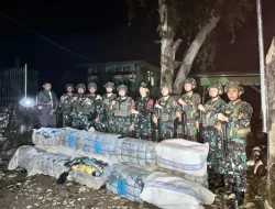 TNI Gagalkan 15 Karung Ball Press Ilegal Yang Merayap Ke Raihat  