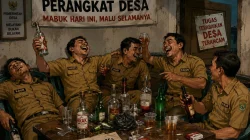 Bayang-Bayang Miras dan Politik di Tilope: Aparat Desa Disorot, Netralitas Dipertanyakan