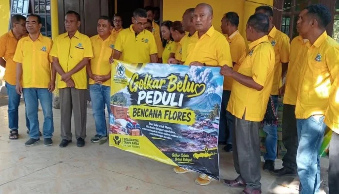 Dari Belu, Golkar Kirim Kepedulian Bencana Alam ke Flores