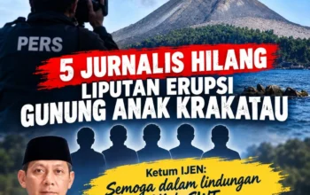 Lima Jurnalis Dikabarkan Hilang Saat Liput Erupsi Anak Krakatau